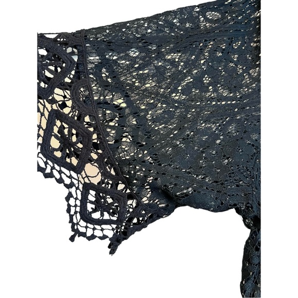 Macy’s Women’s Dress Size 24W Black Lace Empire Waist Over Slip Dress City Chic - Picture 6 of 8